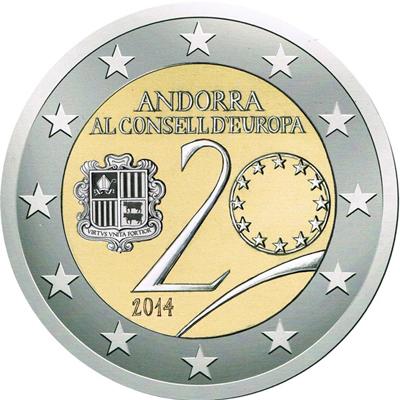 20 years in the Council of Europe coin