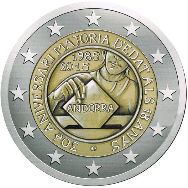 30th anniversary of the Coming of Age and Political Rights to the Men and Women turning 18 years old coin