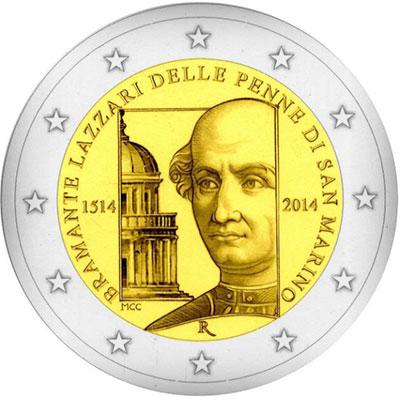 The 500th anniversary of the death of Bramante Lazzari delle Penne di San Marino coin