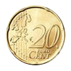 Euro coin common side 20 cents