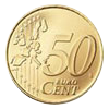 Euro coin common side 50 cents
