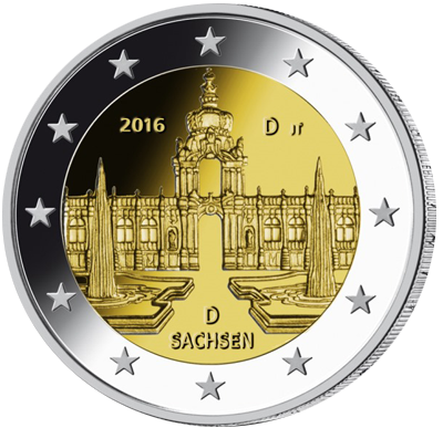 Saxony (“Federal States” (Bundesländer) series) coin