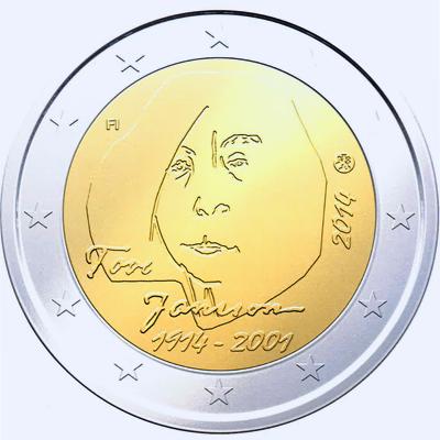 The 100th Anniversary of the birth of author and artist Tove Jansson coin