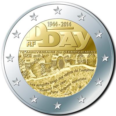 The 70th anniversary of the Normandy landings of 6 June 1944 coin