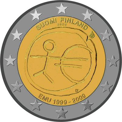Ten years of economic and monetary union (EMU) and the birth of the euro coin – Finland coin