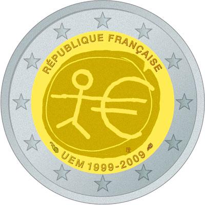 Ten years of economic and monetary union (EMU) and the birth of the euro - France coin