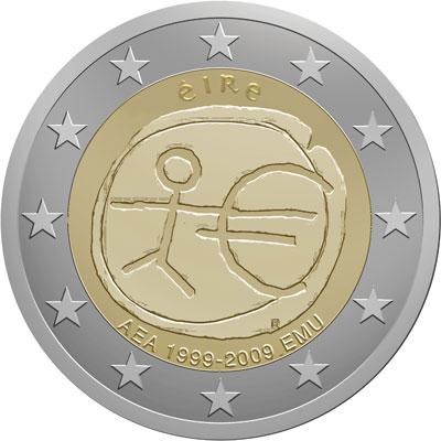 Ten years of economic and monetary union (EMU) and the birth of the euro - Ireland coin