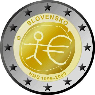 Ten years of economic and monetary union (EMU) and the birth of the euro coin – Slovakia coin