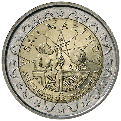 World Year of Physics 2005 coin