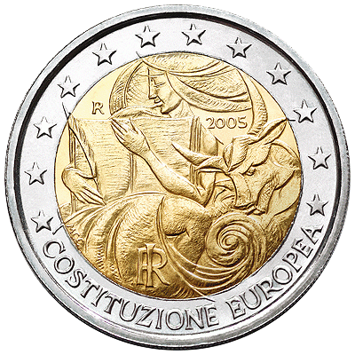 First anniversary of the signing of the European Constitution coin
