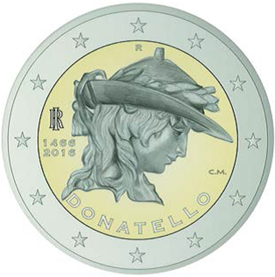 550th Anniversary of the death of Donatello coin