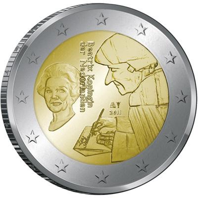 The 500th anniversary of the issue of the world famous book ‘Laus Stultitiae’ by the Dutch philosopher, humanist and theologian Desiderus Erasmus coin