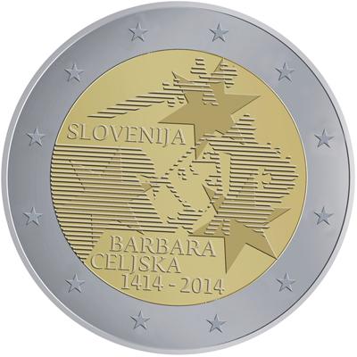 The 600th anniversary of the crowning of Barbara Celjska coin
