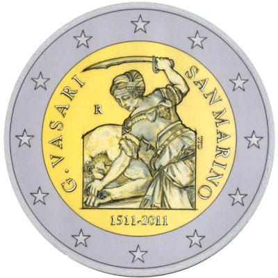 The 500th anniversary of the birth of Giorgio Vasari coin