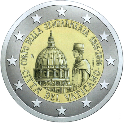 The 200th anniversary of the Vatican Guard coin