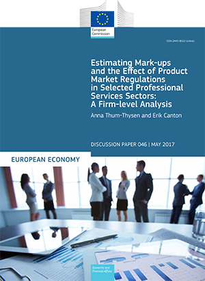 Estimating Mark-ups and the Effect of Product Market Regulations in Selected Professional Services Sectors: A Firm-level Analysis