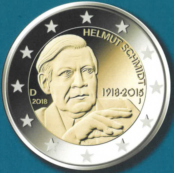 The 100th birthday anniversary of the great German statesman and Chancellor Helmut Schmidt (1918-2015)