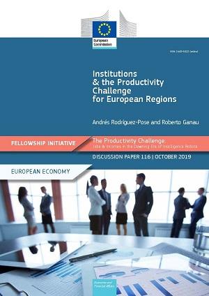 Fellowship Initiative 2018-2019 "Institutions and the Productivity Challenge for European Regions"