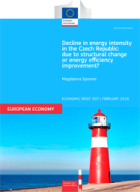 Decline in energy intensity in the Czech Republic: due to structural change or energy efficiency improvement?