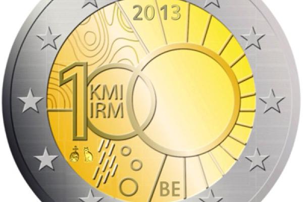100th anniversary of the creation of the Royal Meteorological Institute coin