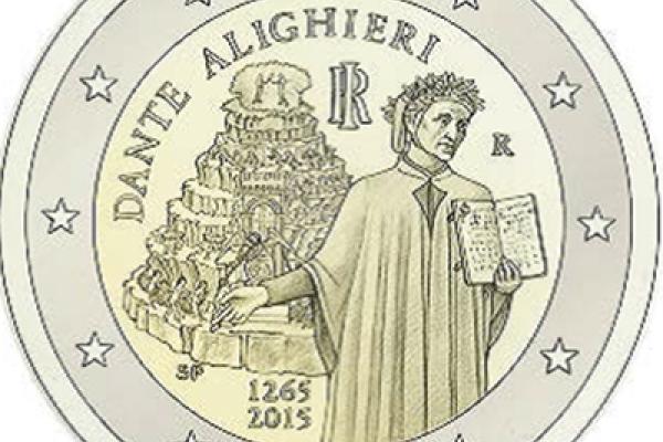 The 750th anniversary of the birth of Dante Alighieri 1265-2015 coin