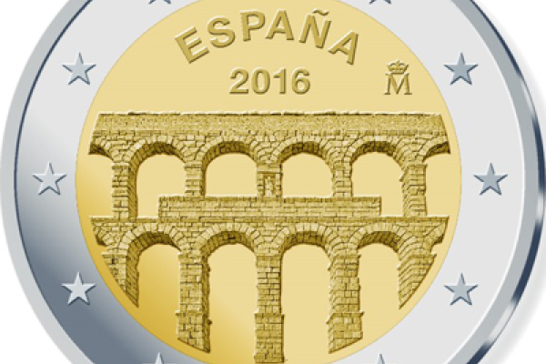 Unesco's World Cultural and and Natural Heritage Sites - Segovia coin