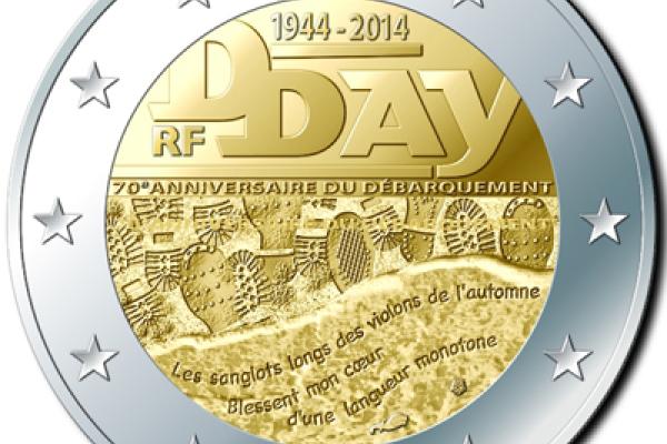 The 70th anniversary of the Normandy landings of 6 June 1944 coin