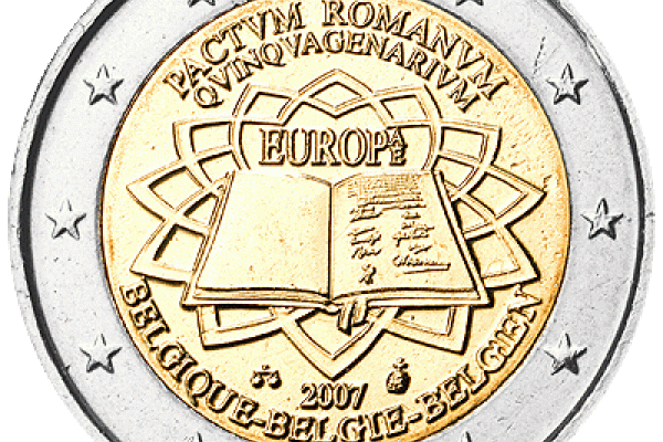50th anniversary of signing of the Treaty of Rome - Belgium coin