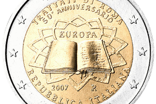 50th anniversary of signing of the Treaty of Rome - Italy coin