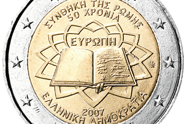 50th anniversary of signing of the Treaty of Rome - Greece coin