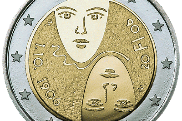 100 years of universal and equal suffrage in Finland coin