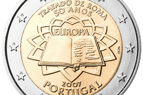 50th anniversary of signing of the Treaty of Rome coin