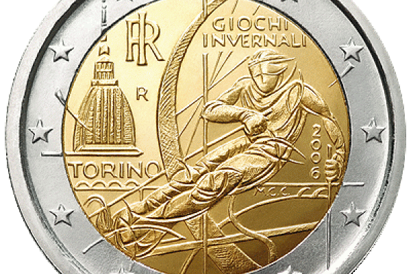 XX Winter Olympic Games of Turin 2006 coin