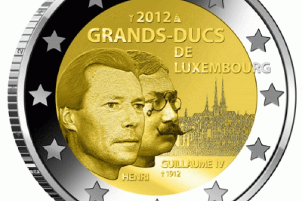 The Grand-Duke Henri and the Grand-Duke Guillaume IV from the series "grand-ducal dynasty" coin