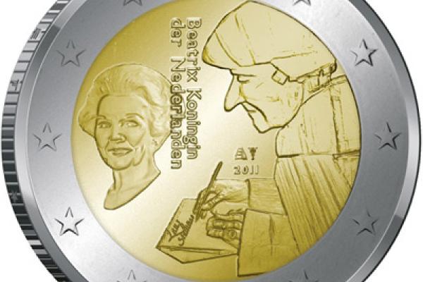 The 500th anniversary of the issue of the world famous book ‘Laus Stultitiae’ by the Dutch philosopher, humanist and theologian Desiderus Erasmus coin