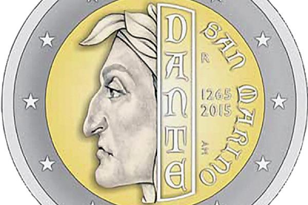 The 750th anniversary of the birth of Dante Alighieri coin