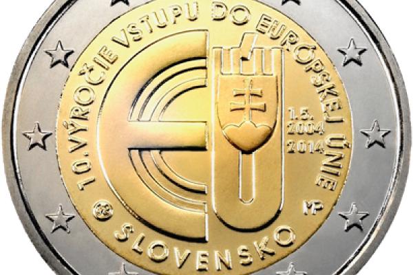 The 10th anniversary of the accession of the Slovak Republic to the European Union coin
