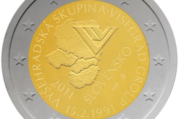 The 20th anniversary of the formation of the Visegrad Group coin