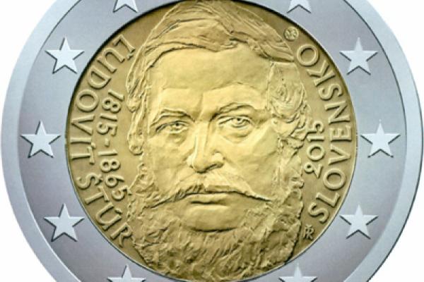 The 200th anniversary of the birth of Ľudovít Štúr coin