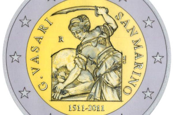 The 500th anniversary of the birth of Giorgio Vasari coin