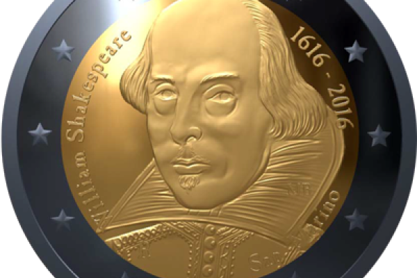 400th anniversary of the death of William Shakespeare coin