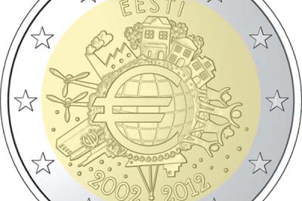 10 years of euro cash - Estonia coin
