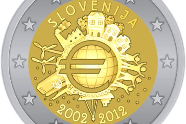 10 years of euro cash – Slovenia coin