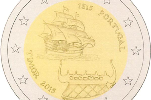 500 years of the first contacts with Timor, nowadays an independent Portuguese speaking country (Timor Lorosae) coin