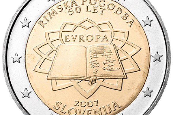 50th anniversary of signing of the Treaty of Rome - Slovenia coin
