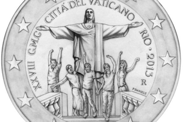 The 28th World Youth Day to be celebrated in Rio de Janeiro in July 2013 coin