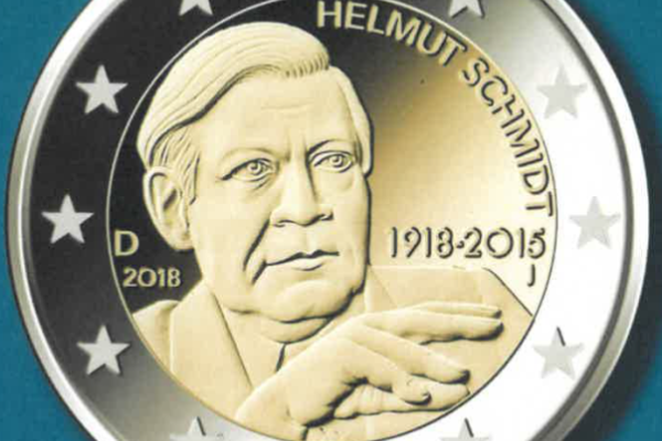 The 100th birthday anniversary of the great German statesman and Chancellor Helmut Schmidt (1918-2015)